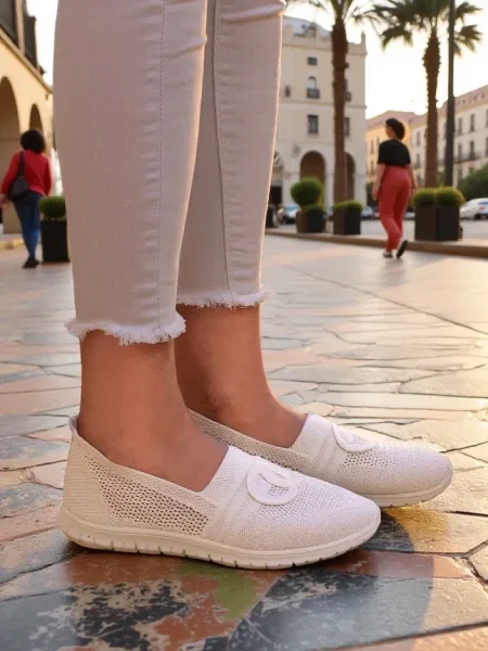 Pantofi loafer Resti alb