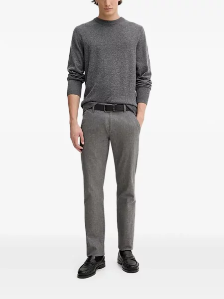 Pulover Marc O'polo cu decolteu rotund gri