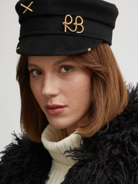 Ruslan Baginskiy gyapjú sapka gyapjú fekete