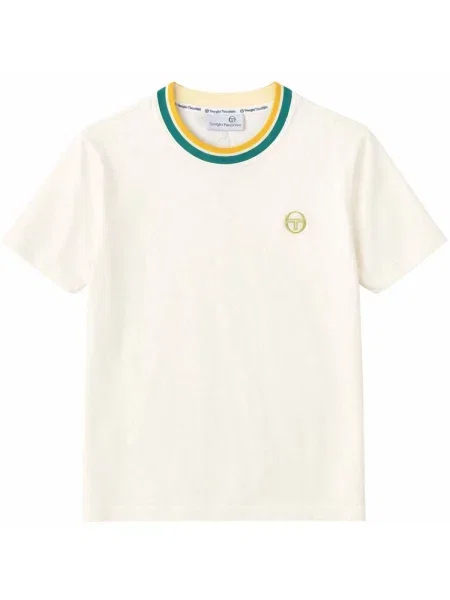 Tricou Sergio Tacchini din velur alb