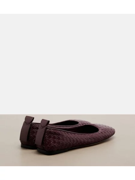 Balerini Bottega Veneta din piele