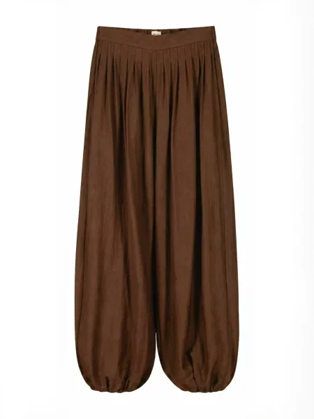 Coster Copenhagen Pantaloni Volume ciocolatiu