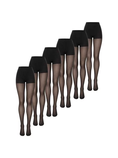 Penti Hlačne nogavice PENTI Damen FIT Strumpfhose mit Höschen' črna