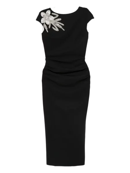 Sukienka midi Chiara Boni La Petite Robe do kolan garniturowa czarna