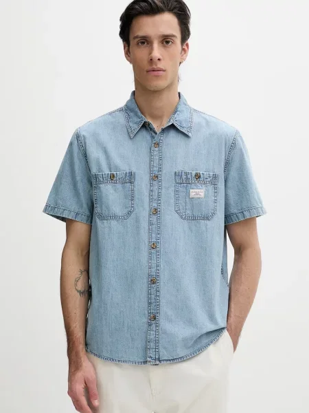 Guess Jeans košulja muška traper plava