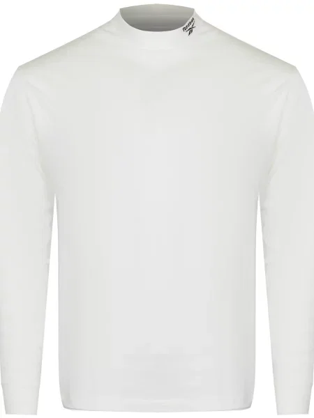 Majica z dolgimi rokavi Reebok z dolgimi rokavi bela