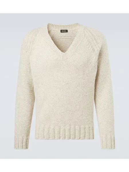 Pulover Zegna de lână bej