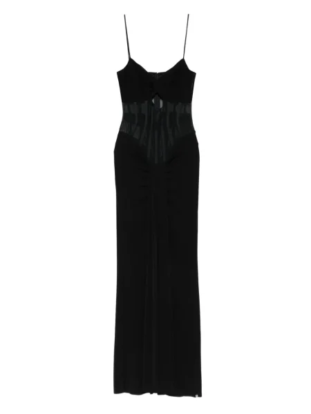 Rochie maxi Nissa transparente de costum negru