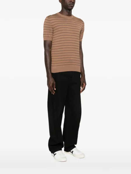 Tricou Lardini tricotate maro