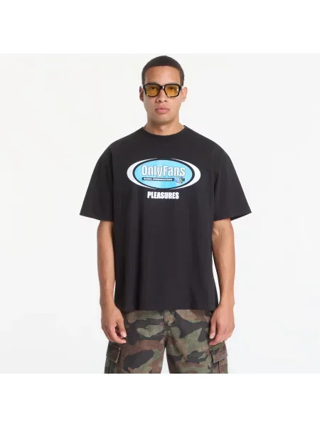 Tricou PLEASURES x OnlyFans Communications T-Shirt Black XL negru