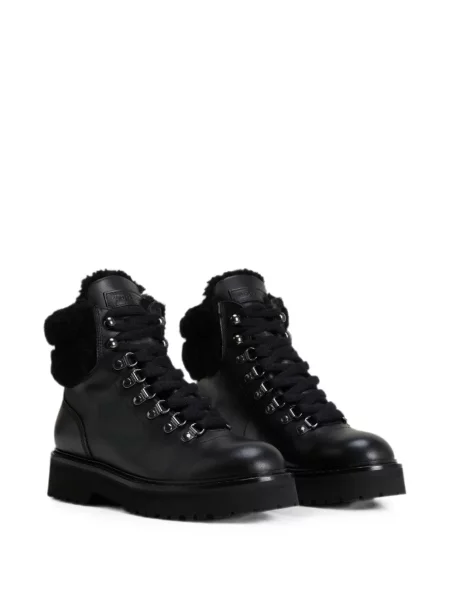Botine Woolrich din piele negru