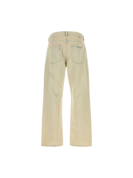 Jeansy straight leg Golden Goose beżowe