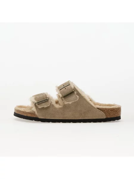 Sneakers Birkenstock Arizona Shearling Suede Leather/ Fur Taupe EUR 44 bézs