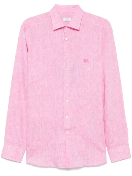Cămașă Etro cu broderie roz