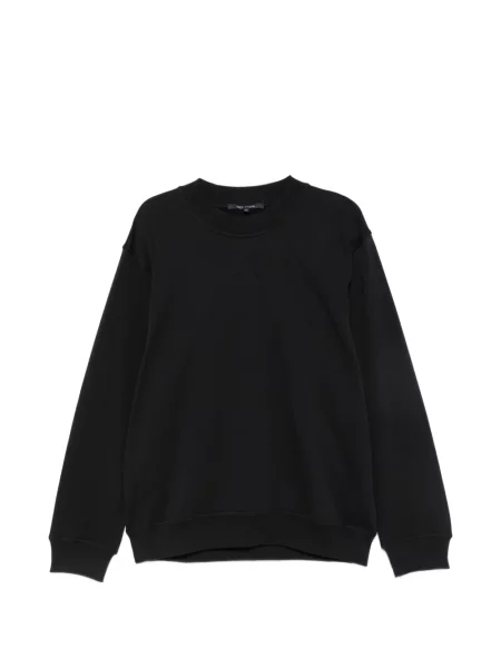 Lung hanorac crewneck Sofie D'hoore cu decolteu rotund negru