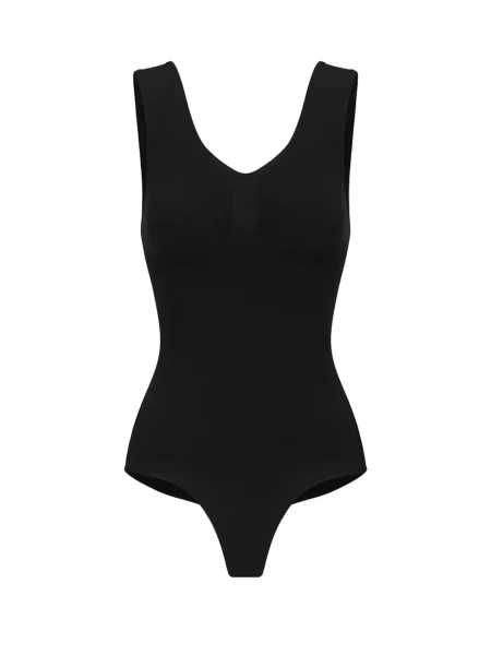 Cfab Alakformáló body Tank Bodysuit Sculpting Shapewear mit String' fekete