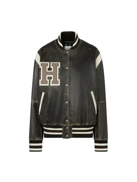 Kurtka skórzana Halfboy brązowa