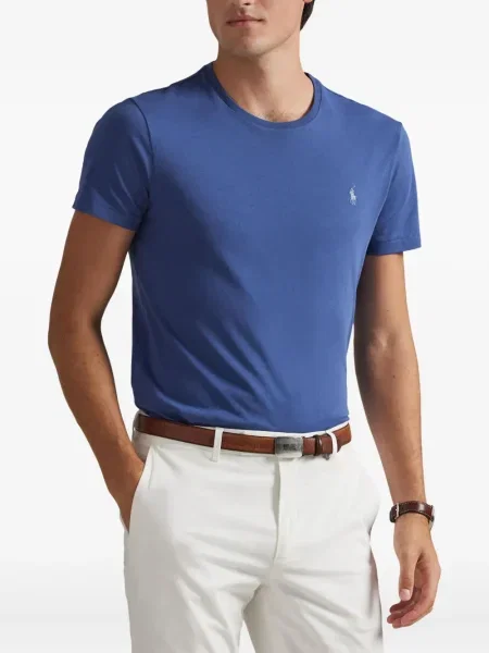 Șapcă Polo Ralph Lauren cu broderie din țesătură twill în carouri albastru
