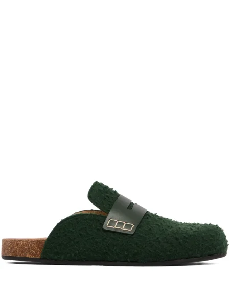 Plstěné loafers Jw Anderson zelené
