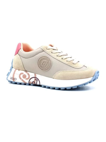 Sneakersy Liu Jo skórzane beżowe