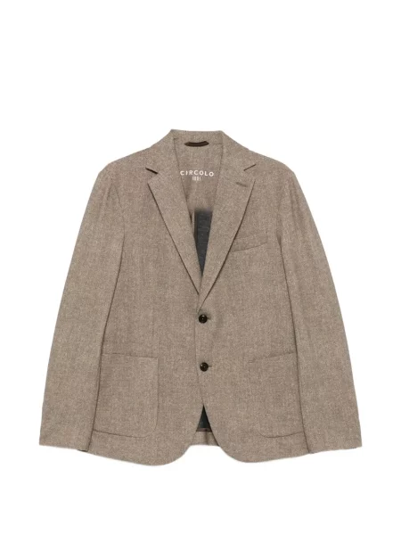 Sacou Circolo 1901 cu model herringbone maro
