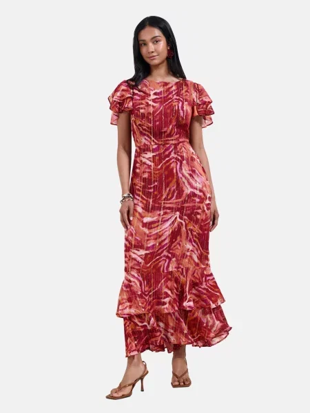 Friends Like These Rochie de vară auriu / caisă / magenta portocaliu