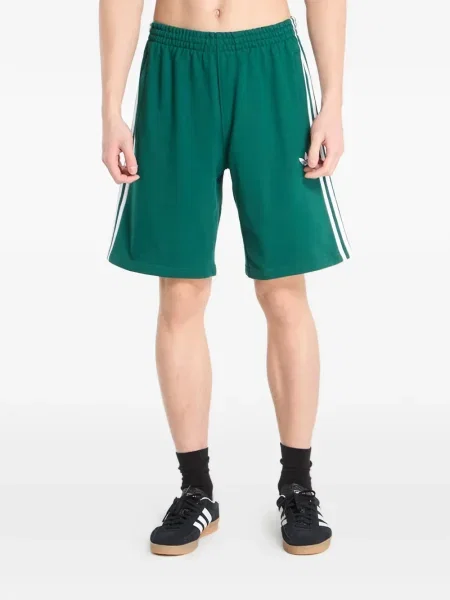 Tricou cu dungi Adidas cu dungi cu broderie din jacard negru