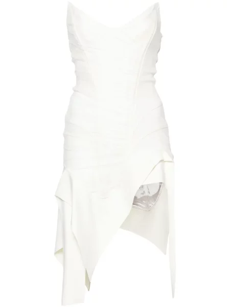 Rochie mini Mugler asimetrică de costum mini