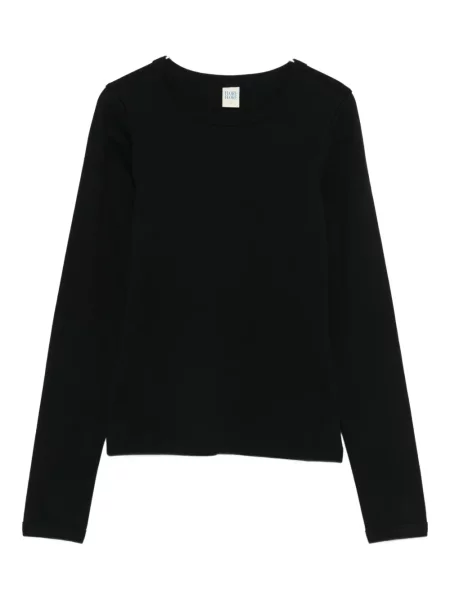 Lung top Flore Flore negru