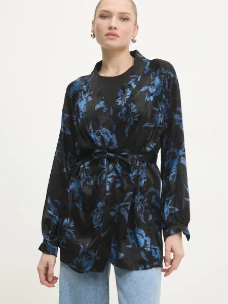 Елек Answear Lab с принт черно