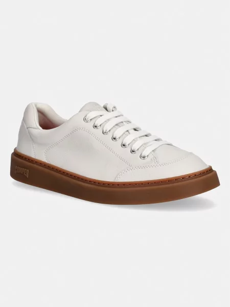 Sneakerși Camper din piele alb