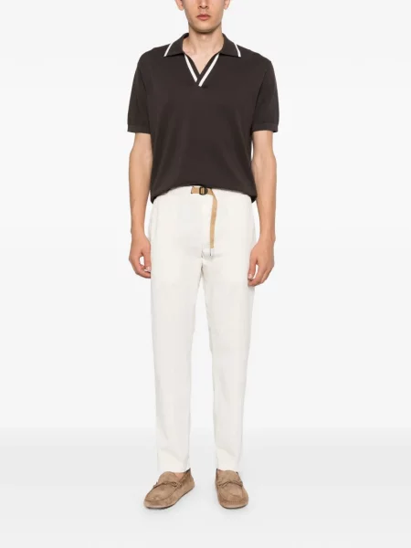 Pantaloni White Sand alb