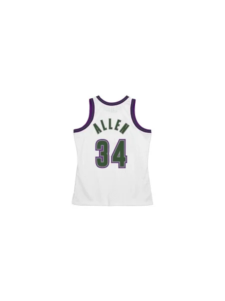Tricou Mitchell & Ness alb