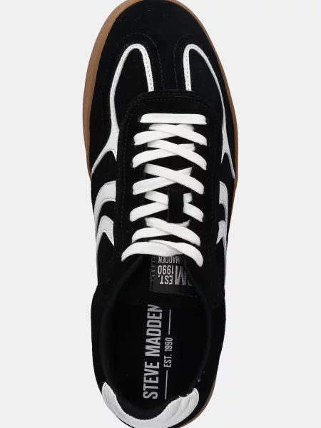 Замшевые кроссовки Steve Madden черные