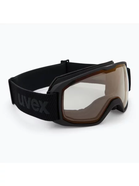 Lyžařské brýle UVEX Xcitd V black matt/mirror red clear černé