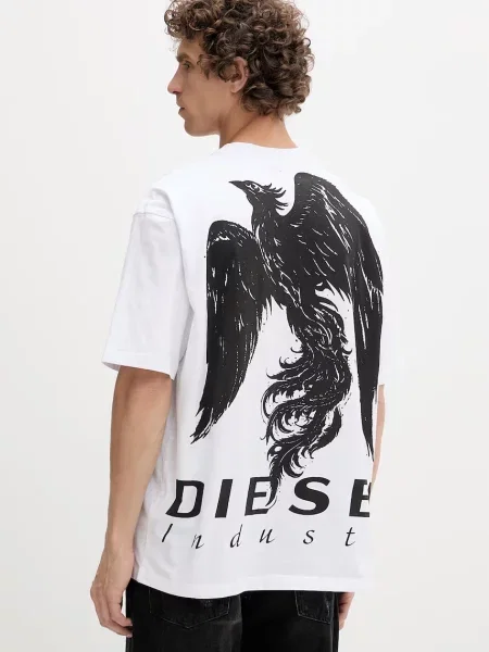 Diesel tricou pentru bărbați din alb