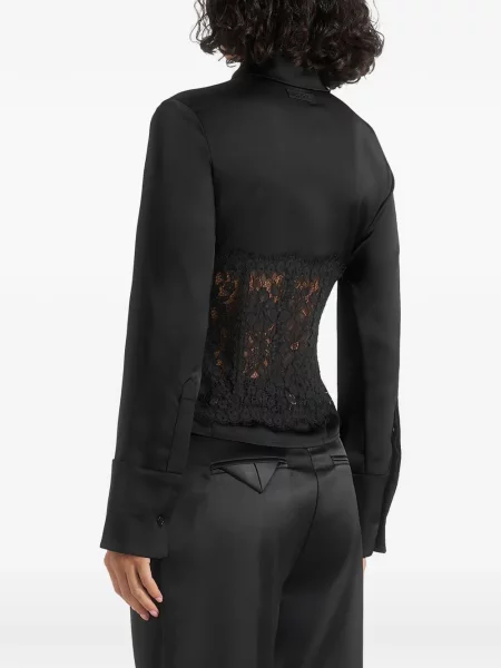 Cămașă Manière De Voir din satin negru