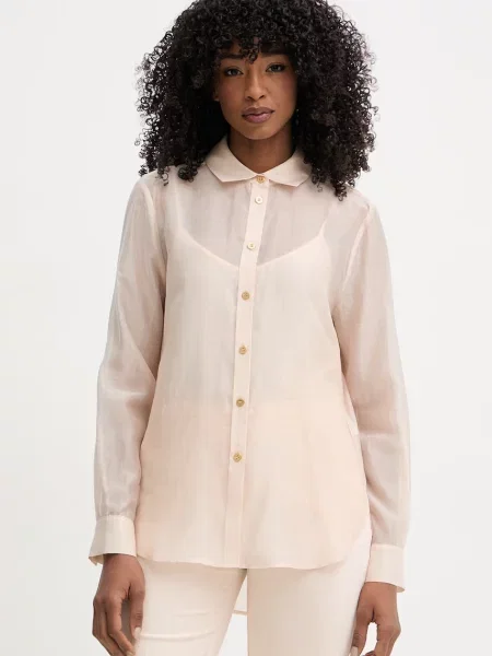 Marciano by Guess koszula z lyocellem TEA beżowa