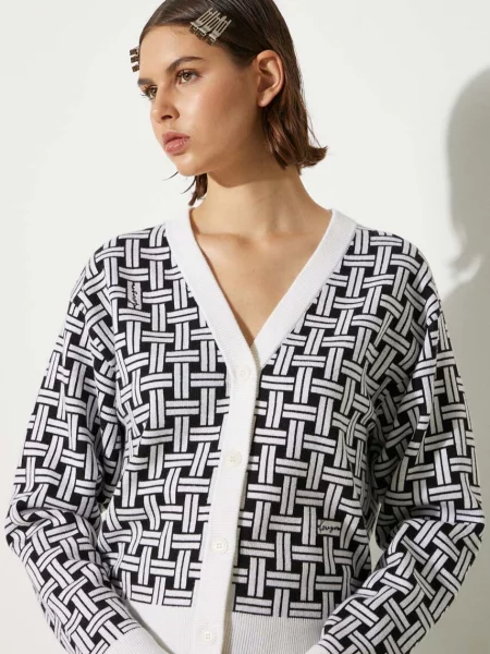 Шерстяной кардиган Kenzo белый