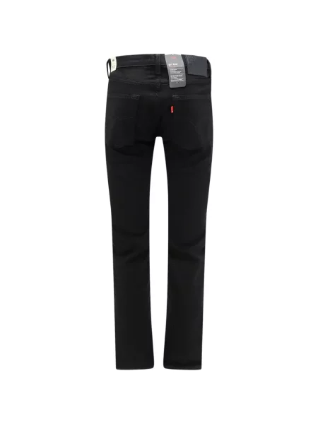 Blugi drepți Levi's® zdrențuiți negru