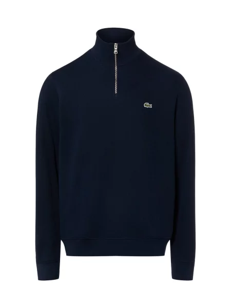 Lacoste Bluza Mężczyźni niebieski jednolity 3 granatowa