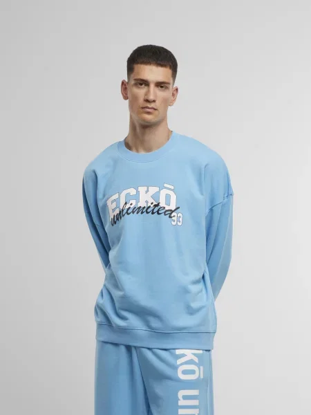Ecko Unlimited Tréning póló Skyhook kék / fekete fehér