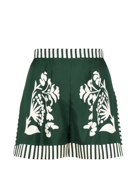 Шорти Eres на райета с принт зелено