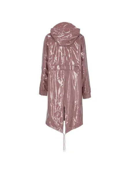 Geacă parka Rains cu glugă roz