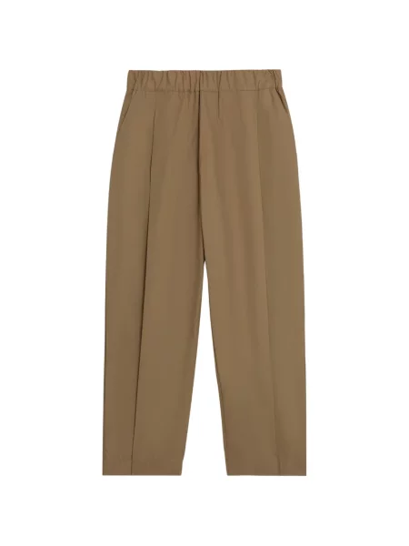 Poplínové kalhoty A Paper Kid hnědé