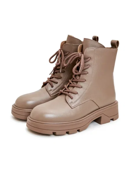 Buty do kostki Cesare Gaspari skórzane brązowe