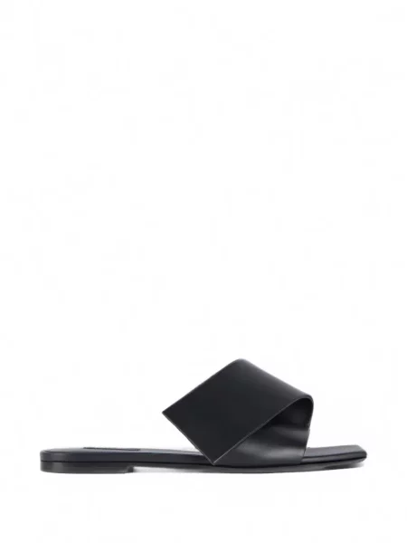Sandale Givenchy din piele fără toc negru