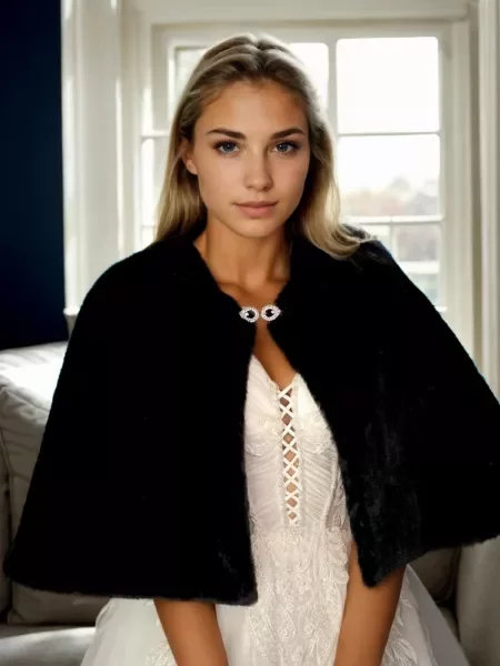 Sacou Dewberry lung negru