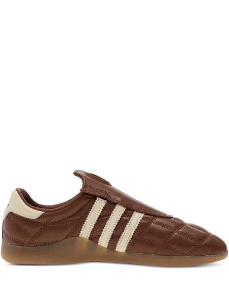 Pantaloni Adidas Campus cu șireturi cu dungi din dantelă roșu