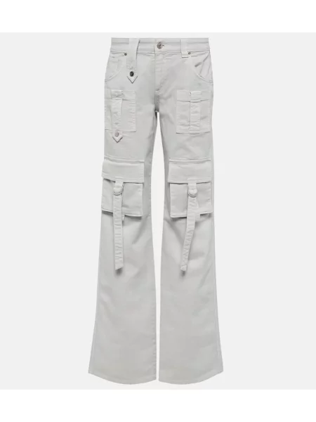 Pantaloni cargo Blumarine cu talie joasă gri